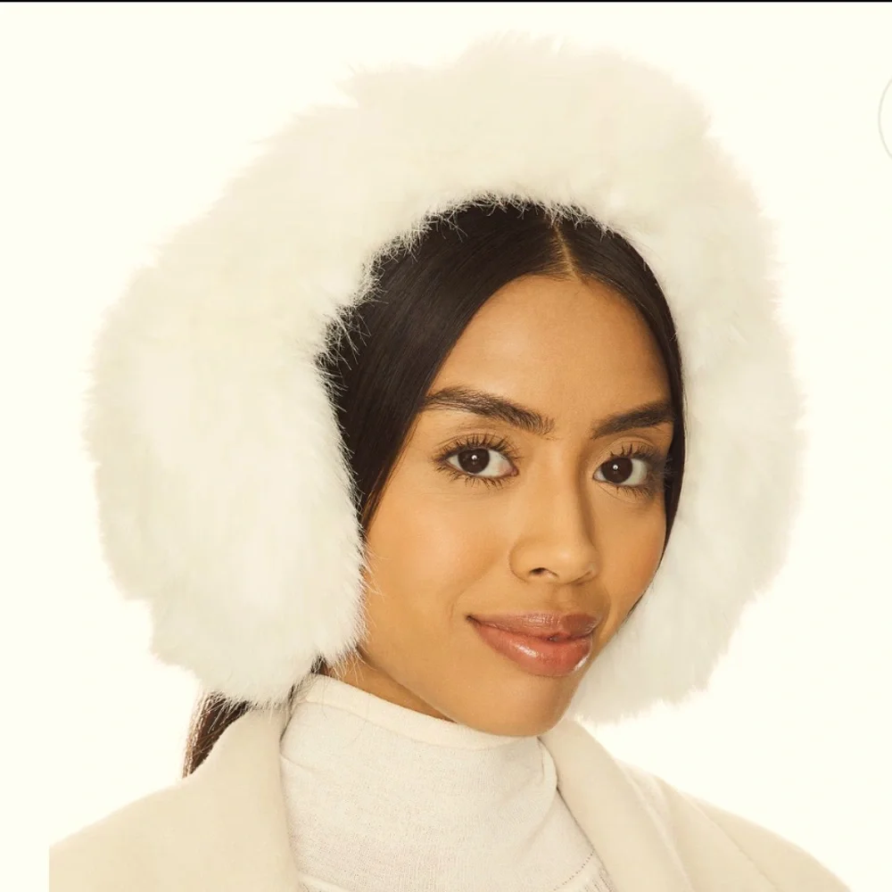 REVOLVE Jocelyn Faux Fur Ear Muffs - Picture 3 of 8